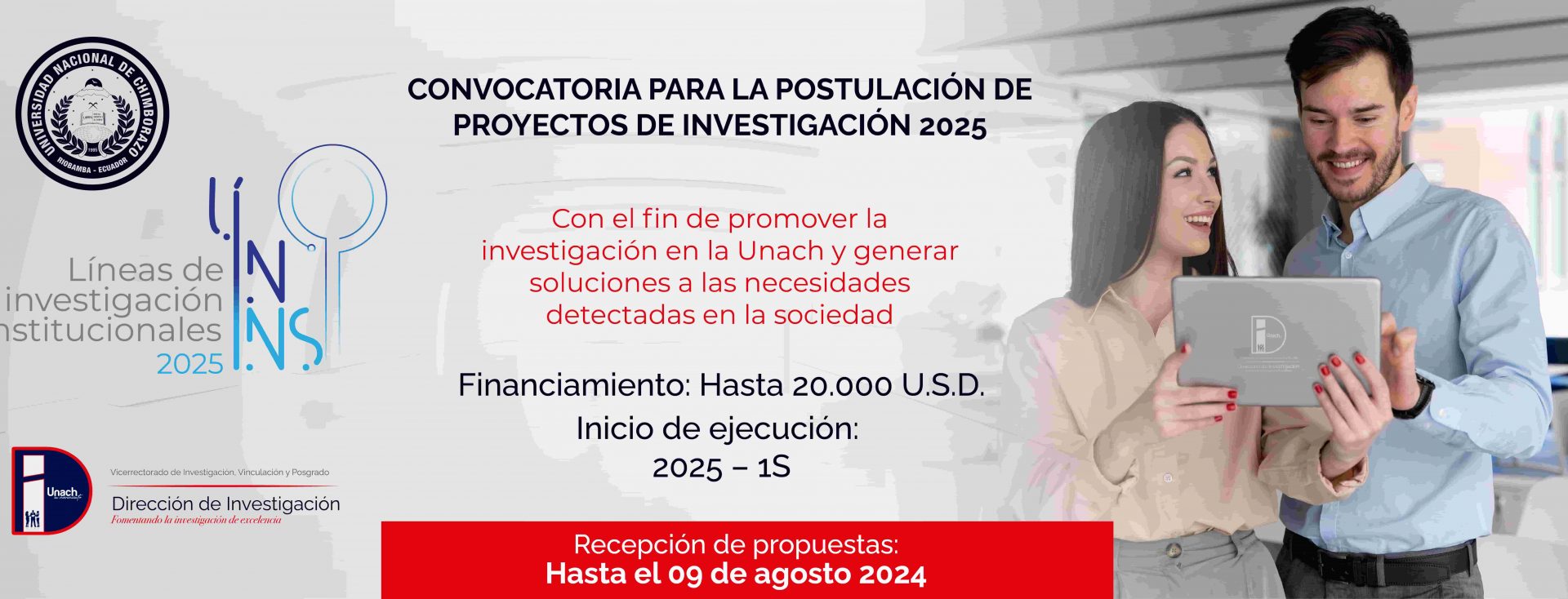 CONVOCATORIA PARA LA POSTULACIÓN DE PROYECTOS DE INVESTIGACIÓN 2025